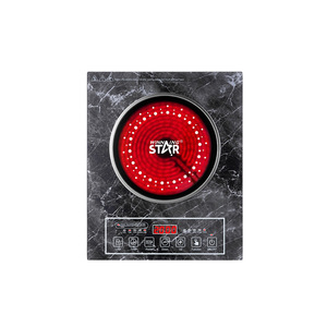 Winningstar Cross-border Smart Touch 2000W High-Power High-Temperature Resistant <b>Polished</b> <b>Black</b> Crystal Panel Electric Ceramic S - Product Image 5