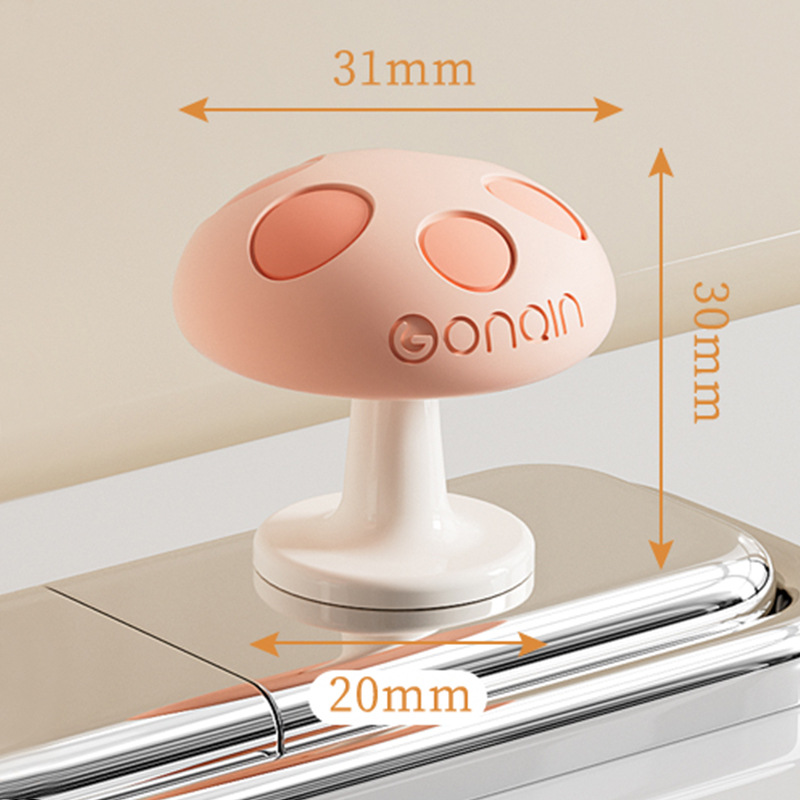 Toilet flush button [Medium size, Coral Pink]