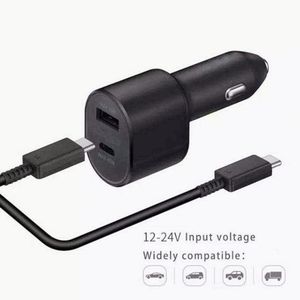45W 5A USB <b>C</b> Car <b>Charger</b> Super Fast Charging PD Dual Ports 45W 15W <b>TYPE</b> <b>C</b> Car <b>Charger</b> for Samsung EP-L5300 - Product Image 2