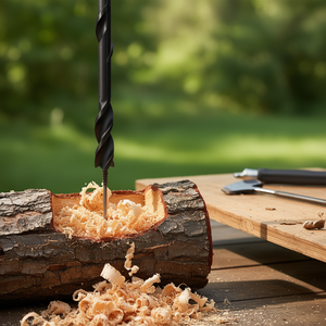 Foret à bois torsadé à 3 cannelures, tige hexagonale de 13 mm, pour percer les bois - Product Image 3