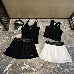 ผู้ผลิตเสื้อผ้าขายส่ง กระโปรงมินิสั่งทำพิเศษ AL0 กระโปรงเทนนิสผู้หญิง กระโปรงกอล์ฟสั้นสีดำและสีขาว ชุดเซ็ต - Product Image 6