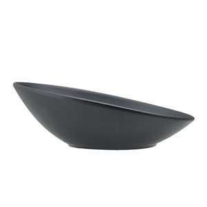 ชามเซรามิกญี่ปุ่นทรงรี 31.5 × 20 ซม. สีดำด้าน โทนนานา - Product Image 1