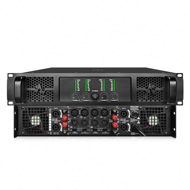 Good Quality 2U 4*1200W 4 Channel Professional Amplifier Stereo Class H Amplifier Sound System Power Amplifier