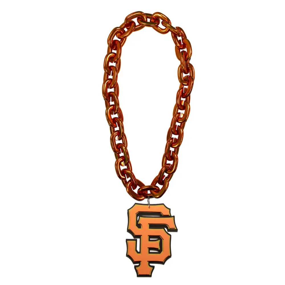 Large Size 3D EVA Foam Necklace Customize Teams Logo Fanfave Fanchains San Francisco Giants Fan chain Necklace