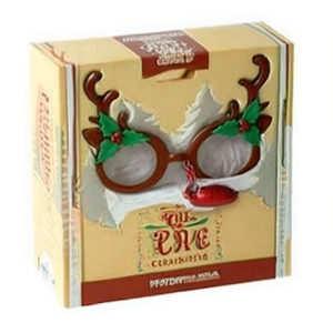 Gafas de disfraz de reno navideño con cuernos y aleguress para la diversión de las fiestas - Product Image 1