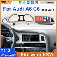 Reproductor de Radio para Auto STWEI con Android Auto y CarPlay Inalámbrico para Audi A6 C6 4f 2005-2011 MMI 2G 3G, Pantalla Táctil Multimedia Estéreo