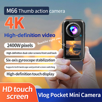 Caméra d'action étanche 5K Sport 4K 60fps Double écran Contrôle tactile Vélo Moto Casque EIS MicroSD Suivi IA 120°
