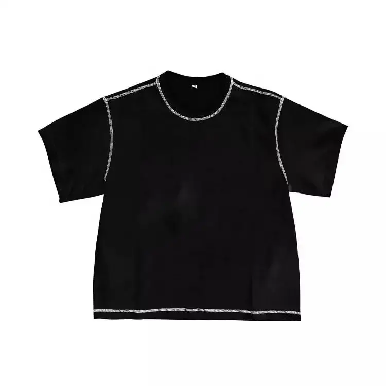 เสื้อยืดแนวสตรีทเฮฟวี่เวทของผู้ชายเสื้อยืดถักลายว่างเปล่าสำหรับฤดูใบไม้ผลิฤดูร้อนผลิตจาก JL6912