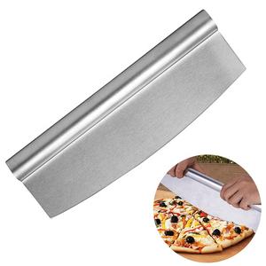 12 "* 14" in alluminio metallo Rocker Cutter <span class=keywords><strong>Pizza</strong></span> spatola per <span class=keywords><strong>Pizza</strong></span> Peel Set con manico pieghevole in legno per forni - Product Image 2