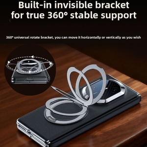 เคสโทรศัพท์ Huawei MateX7 แบบแม่เหล็กดูดติด พร้อมขาตั้งหมุนได้ ปิดรอบตัวเครื่อง ฟิล์มกันรอยในตัว - Product Image 4