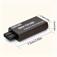 Adaptateur HD 1080P pour N64/SNES/GameCube, convertisseur de jeux rétro Plug and Play, convertisseur N64 vers HD avec commutateur 16:9/4:3