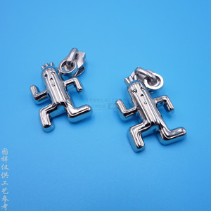 Glissières de fermeture éclair métalliques 25 mm sans verrouillage, durables pour sacs - Product Image 3