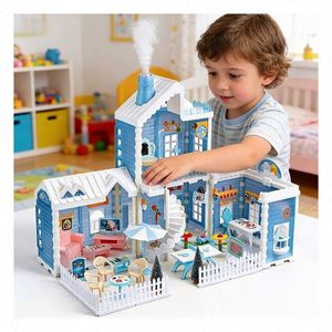 1/24 Scale Plastic DIY Toy for Furniture Miniature Accessories Kitchen <b>Stove</b> Chair Window Glass Door - Product Image 4