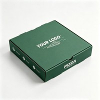 Boîte à pizza en carton ondulé de 10 et 12 pouces pour restauration rapide, vente chaude, impression de logo personnalisé, boîte à pizza à l'encre de soja