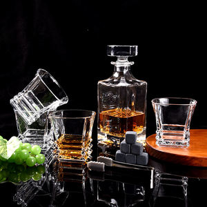 16 cái tùy chỉnh khắc <span class=keywords><strong>Whisky</strong></span> Decanter Set với 4 <span class=keywords><strong>Whisky</strong></span> kính và 8 Stones hộp gỗ - Product Image 4