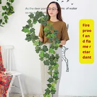 Plante artificielle D447 personnalisée, feuille de Pothos verte, feuille de vigne, ignifuge B1, 2m de hauteur, pour mariage
