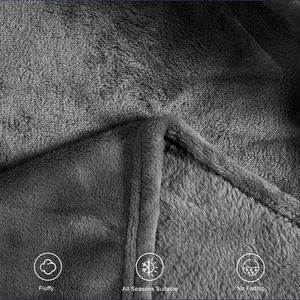 Mềm mại sang trọng thân thiện với da Polyester flannel ném chăn ấm Fluffy giường chăn - Product Image 4