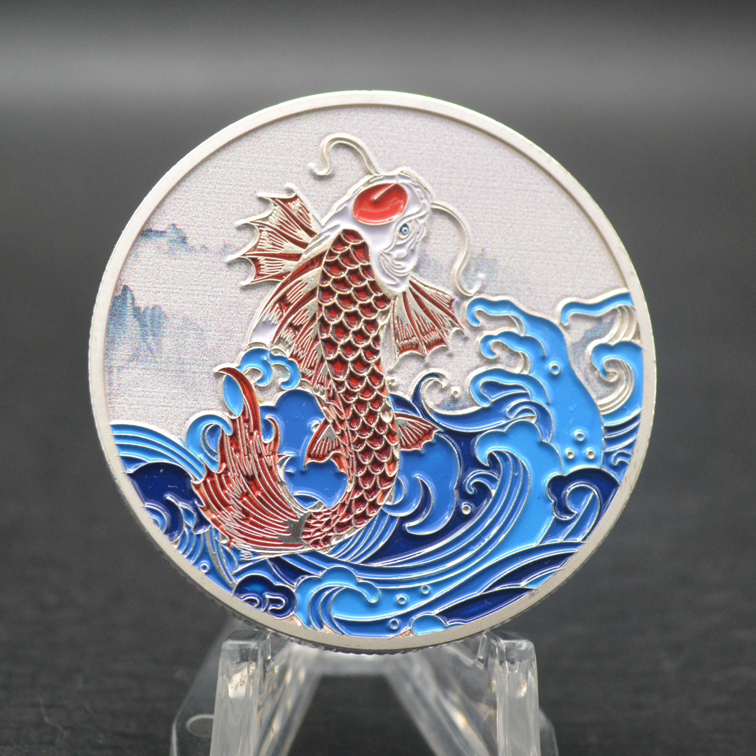 Japonês Chinês Feng Shui Koi Carpa Peixe Colorido Carpa Lucky Coin|  Alibaba.com, image size:2582x2582