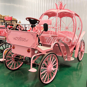 Sightseeing Pumpkin Cinderella Carriage Support Customization Luxury Wedding <b>Buggy</b> Electric Horse Carriage - Product Image 1
