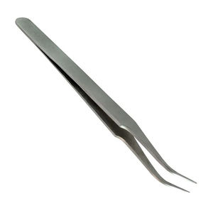 Nuevas Pinzas Dentales de Acero Inoxidable con Mango Curvo y Puntas Dentadas para Aplicación de Algodón, Color Gris, Pinzas Quirúrgicas - Product Image 3