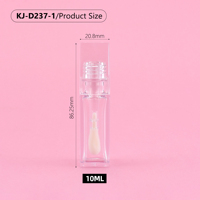 Gloss à lèvres carré teinte glaçure bouteille d'huile conteneur vendeur tubes de gloss à lèvres personnalisés paquets clair vegan nude lipgloss marque privée