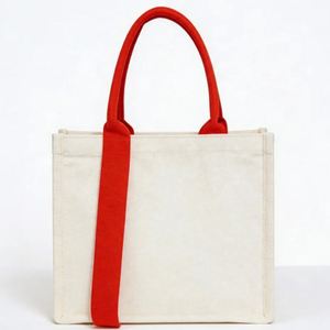 Bolsas de Lona con Logotipo Personalizado - Bolsas Promocionales 100% Algodón con Asas de Cinta de Satén para Ferias Comerciales y Regalos Corporativos - Product Image 2