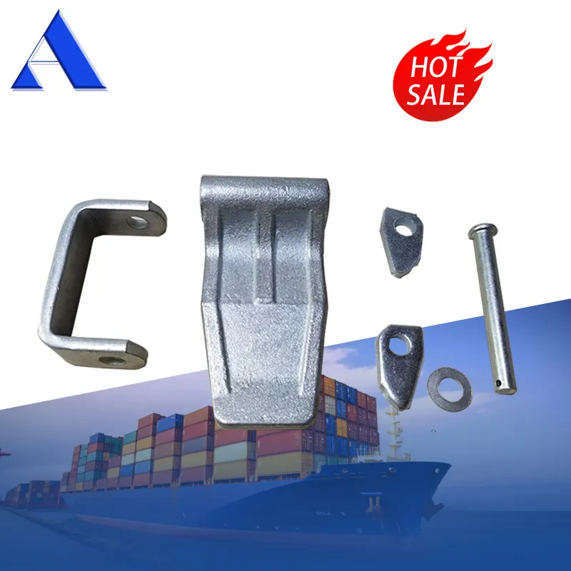 Hot Dip Galvanized Shipping Container Parts Container Forged Steel Door Hinge for Sale