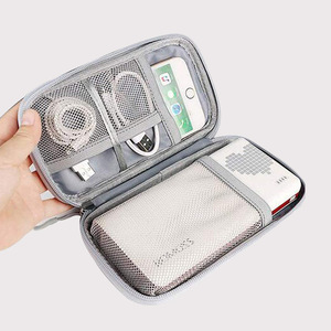 Mobile Phone Data <b>Cable</b> Storage <b>Bag</b> Rectangle Polyester Portable Digital Organizer for Charging Accessories - Product Image 3