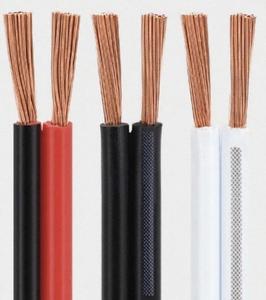 <span class=keywords><strong>Cable</strong></span> Plano RVB Trenzado de Dos Núcleos <span class=keywords><strong>para</strong></span> Calefacción e Iluminación LED, 18AWG 16AWG 22AWG, 0.3-2.5mm, Aislamiento de PVC y Cobre <span class=keywords><strong>para</strong></span> Uso Doméstico - Product Image 3