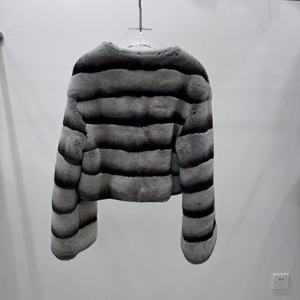 เสื้อโค้ทแขนยาวสำหรับผู้หญิงเสื้อแจ็กเก็ตขนกระต่ายย้อมสีสำหรับ2025 - Product Image 6