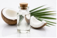 Huile de noix de coco de qualité cosmétique, extraction par séchage par pulvérisation, emballage en conteneur plastique