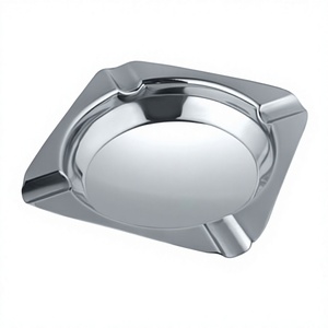 Cendrier à cigares en métal de luxe carré de 11 cm personnalisé en provenance d'Inde, prix de gros pour accessoires - Product Image 1