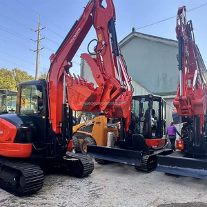 รถขุดดิน6Ton ไฮดรอลิก KX165คูโบต้ารถขุดดินขนาดเล็กจากญี่ปุ่น Kx155 Kx165qc พร้อมรถแบคโฮและค้อน - Product Image 4