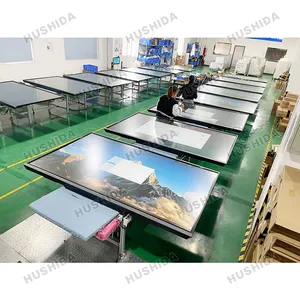 Hushida bán buôn OEM 4K màn hình LCD thông minh kỹ thuật số bảng 65 75 86 100 110 inch thông minh bảng tương tác để bán