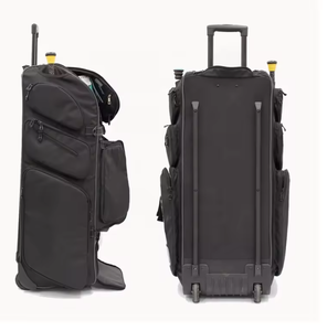 Sac de sport à roulettes personnalisé pour équipement de cricket, fabriqué en usine BSCI, robuste, avec accessoires, sac de voyage à roulettes - Product Image 5