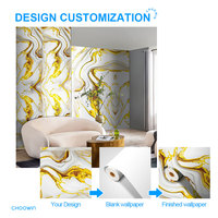 Papier Peint Autocollant PVC Effet Marbre Imperméable Et Lavable Pour Chambre Salon Rouleau Mural