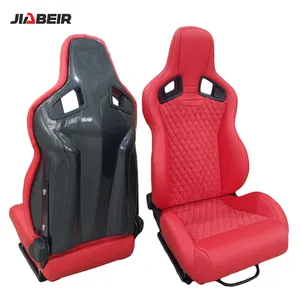 JBR1039R Universal Recline Carbon Fiber Slider Bucket Sport Racing Car Seat