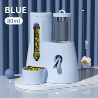 Station d'alimentation pour animaux de compagnie, distributeur de grain vertical, bouilloire à eau, alimentation par gravité en PP, mangeoire portable pour petits animaux