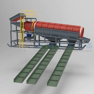 Çin taşınabilir 5-10t h altın madencilik planı küçük altın çamaşır makinesi Mini altın Trommel ekran satılık - Product Image 1