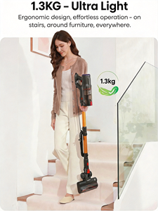 Aspirateur Cyclonique Léger 600W à Moteur Sans Balais, Portable, sur Batterie, pour Poils d'Animaux/<span class=keywords><strong>Tapis</strong></span>/Sols, Voiture et Maison - Product Image 2
