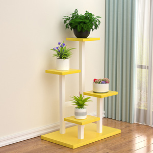 Multilayer Flower Pot Rack With Wheels Portable Metal Storage For Home Living Room Balcony Use - Product Image 4