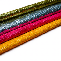 Tissu en cuir de crocodile en PVC élégant à imprimé animal-Meubles anti-moisissure écologiques résistants à l'eau