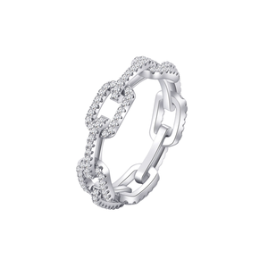 Anillos de Diamantes Baguette Naturales J&C Populares para Mujer, Anillos de Compromiso de Plata S925 con Baño de Rodio, Opción de Regalo - Product Image 1