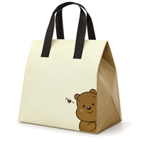 Sac isotherme non tissé pour plats à emporter avec doublure en aluminium, logo personnalisé pour gâteaux, desserts, pâtisseries et emballages de repas