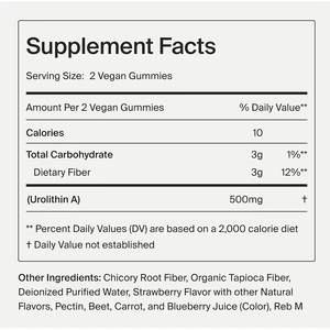 BioFlex OEM Label pribadi <span class=keywords><strong>Natural</strong></span> 500mg Urolithin a Gummies suplemen mendukung sistem pertahanan antioksidan dan penuaan kulit sehat - Product Image 2