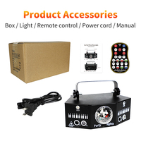 Lumières de scène à 6 lentilles de karaoké, laser rvb, lampe DMX dj, lumières laser disco pour éclairage de fête en boîte de nuit