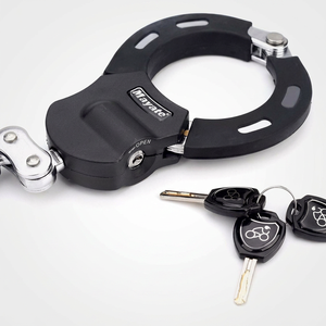 Candado Antirrobo Tipo Esposa de Acero Endurecido con Revestimiento de Silicona para Motocicletas, Bicicletas y Patinetes Eléctricos de Uso Rudo - Product Image 2