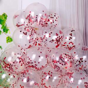 Ballons Confettis, 12 Pouces 50 Pièces <span class=keywords><strong>Ballon</strong></span> en Latex <span class=keywords><strong>avec</strong></span> Paillettes <span class=keywords><strong>à</strong></span> <span class=keywords><strong>l</strong></span>'<span class=keywords><strong>Intérieur</strong></span> pour Diplôme, Mariage, Anniversaire, Décoration de Fête - Product Image 4