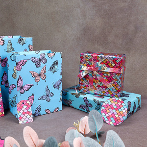 High Quality 80g New Design Embossed Birthday <b>Gift</b> <b>Wrap</b> 43x300cm Roll Festive Texture Memorable Stylish Easy - Product Image 2