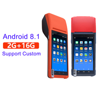 Pantalla táctil digital de 5,5 "Android 8,1 Impresora inteligente Wi-Fi industrial Sistema Android Pos de mano